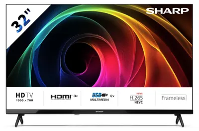 Produktbild von Sharp 32HA1205E, 81,3 cm (32"), 1366 x 768 Pixel, HD