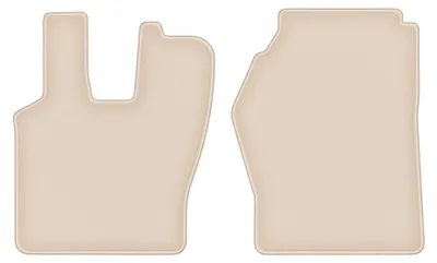 Produktbild von Velours-Fußmatten für Scania R i G 2004-2017 (Transporter) – 4-tlg, Beige, passgenau – Wielganizator FORTUNA