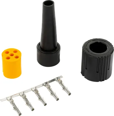 Produktbild von MANTES Stecker für Anhängerrückleuchten Bajonett 5-PIN, gelb, links