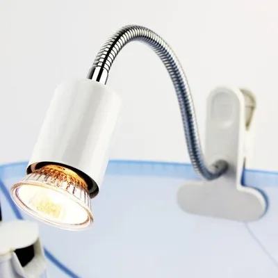 Image de Lampe flexible E27 pour la table de chevet, 45 W, avec interrupteur, orientable à 360°, lampe à pince E27