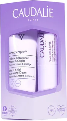 Obrázok produktu pre Caudalie Vinotherapist sada pre starostlivosť o pleť Hand & Nail Repairing Cream + Lips Conditioner 30 ml + 4,5 g