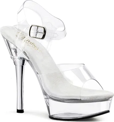 Produktbild von ALLURE-608 Damen Sandale von Pleaser, Transparent , EU 36, US 6