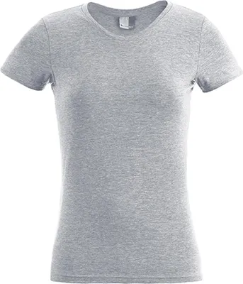 Obrázek produktu pro Promodoro 3085 | Dámské tričko slim fit střihu - barva: sportovní šedá (Heather) - velikost: XS