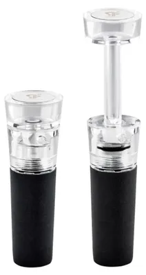 Image de Bouchon de vin, Bouchon de bouteille de vin avec pompe à vide intégrée - Vacustopp