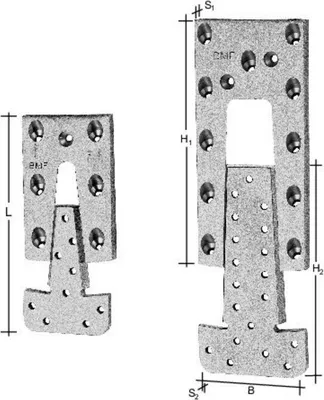 Produktbild von Simpson Strong-Tie Passverbinder ETA 07 / 0245 Typ ETB160-B min.B.70mm min.H.185mm Aluminium - ETB160-B