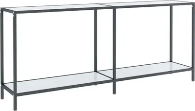 Produktbild von vidaXL Konsolentisch Weiß 180x35x75,5 cm Hartglas