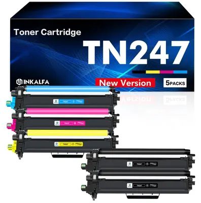 Produktbild von TN-243CMYK MFC L3750CDW TN247 Toner für MFC-L3770CDW DCP-L3550CDW 5er-Pack