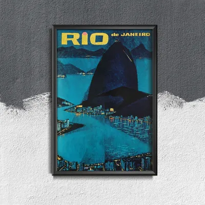 Produktbild von Poster - Canvas - Leinwand - 29,7 cm x 42 cm - Rio de Janeiro, Brasilien