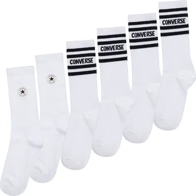Produktbild von Converse Kids Chuckpatch crew Socken 6 Paare Weiß EU 38-40 Weiß EU 38-40