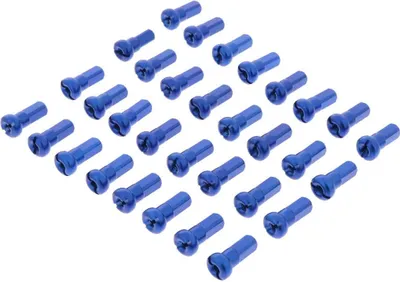 Produktbild von JMP 32 Vorderradnippel Blau Aluminium Kit