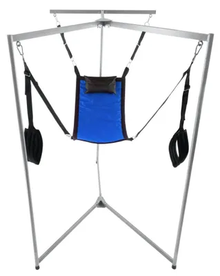 Imagen del producto de Kit Sling: red de tela rectangular azul con ganchos