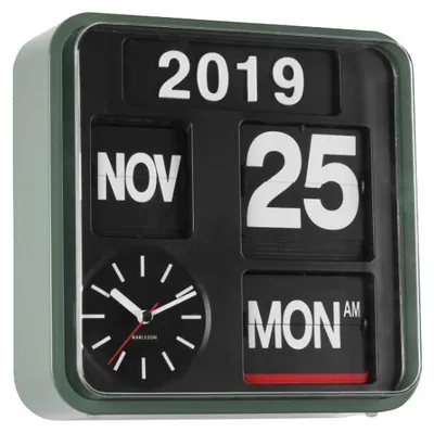 Image de Karlsson - Horloge murale Mini Flip - Vert