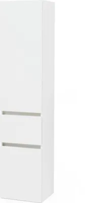 Produktbild von Seitenschrank Badschrank Hochschrank "Kopenhagen I" Weiß, Matt Weiß