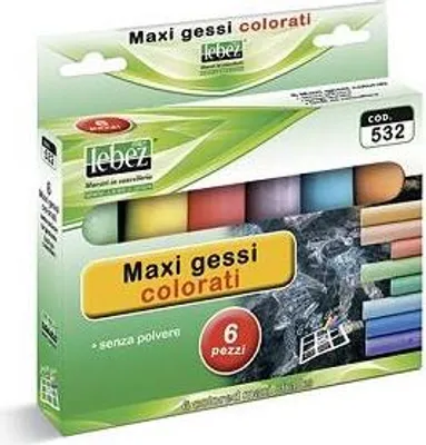 Image de Lebez 532 Craie Multicolore 6 pièce(s)
