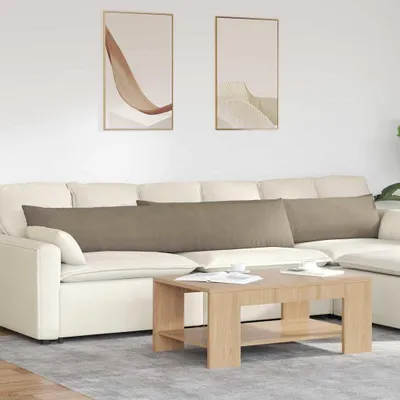 Immagine prodotto di Cuscini per divano vidaXL, 2 pezzi, color tortora, 200 x 40 cm, tessuto