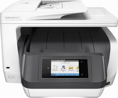 Produktbild von HP OfficeJet Pro 8730 Wireless All-in-One Farbe Drucker, Instant Ink; Beidseitiger Druck, Thermal Inkjet, Farbdruck, 2400 x 1200 DPI, A4, Direktdruck, Grau