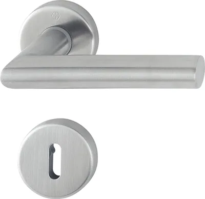 Image de Garniture à béquilles Hoppe Amsterdam - sur rosace BB, 37-42, inox mat