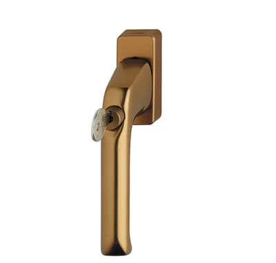 Produktbild von Hoppe London Fenstergriff abschließbar F4 Aluminium Bronze Secu100 013S/U34 (100 Nm), 7 - 35 mm Vierkant