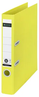 Produktbild von Ordner Recycle 180 Grad A4 schmal 50mm gelb Packung mit 10 Stück