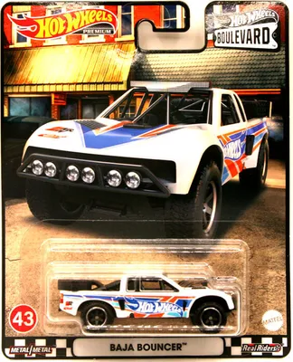 Produktbild von Hot Wheels GJT68-HCR08 Baja Bouncer weiss/blau/orange - Boulevard 43 Maßstab ca. 1:64 Modellauto