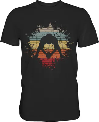 Produktbild von Retro American Football T-Shirt – Black / 3XL