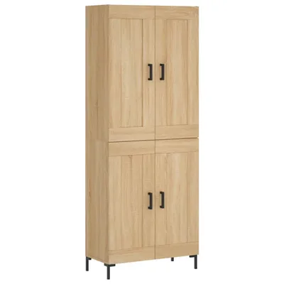 Immagine prodotto di Credenza Rovere Sonoma 69,5x34x180 cm in Legno Multistrato