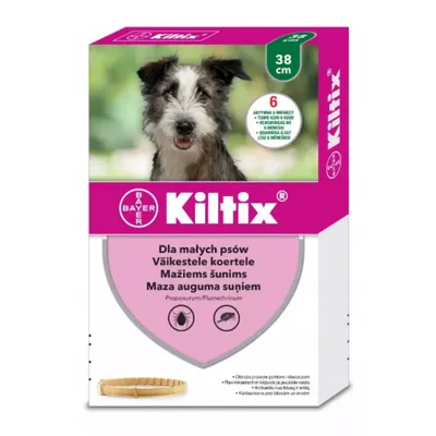 Produktbild von Kiltix Floh- Und Zeckenhalsband Für Kleine Hunde 38 Cm