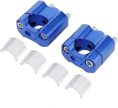 Immagine prodotto di Adattatore per manubrio in alluminio CNC blu 22 mm/28 mm