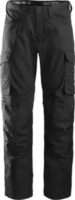 Produktbild von Snickers Service Arbeitshose m. KneeGuard®, EN 14404 Schwarz-58