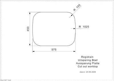 Produktbild von REGINOX R01929 Edelstahlspüle REGIDRAIN (R) OKG ab Schrankbreite 45 cm / Auflagespüle