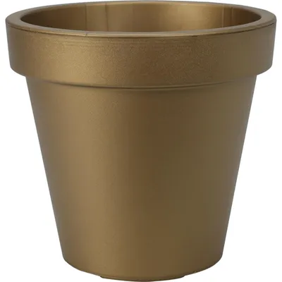 Produktbild von Pro Garden Pflanzentopf/Blumentopf - Garten - Kunststoff - matt gold - D20 cm