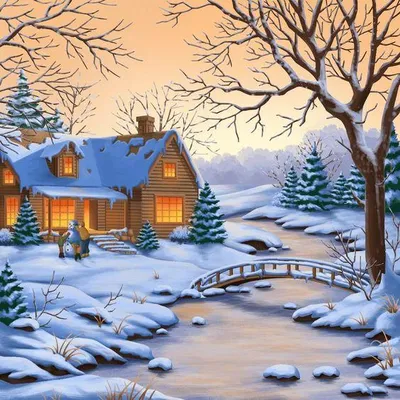 Produktbild von Diamentmosai̇k: Winterabend, Bauen Eines Schneemannes, Kreativ, 30X40 Cm