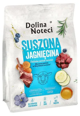 Zdjęcie produktu dla Dolina Noteci Premium 3kg Suszona Karma Dla Psów Wszystkich Ras Z Jagnięciną