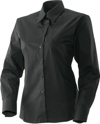 Produktbild von Bluse tailliert, langarm, schwarz, Gr. 32