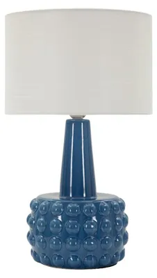 Immagine prodotto di Lampada da tavolo Gress in Vetroceramica blu e tessuto
