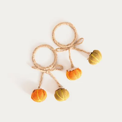 Produktbild von HOMLA ZUCCA Serviettenring-Set, mit Kürbissen, 2-tlg.