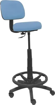 Produktbild von Hocker Llanos höhenverstellbar mit ergonomischer Rückenlehne und drehbarer Fußstütze 117x33 cm
