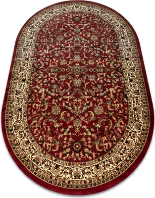 Produktbild von Teppich ROYAL ADR Oval modell 1745 rotwein rot 200x290 cm