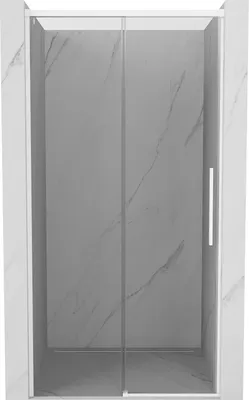 Image de Mexen Rox Portes coulissantes pour la douche 115 cm, transparent, blanc - 8C2-115-000-20-00
