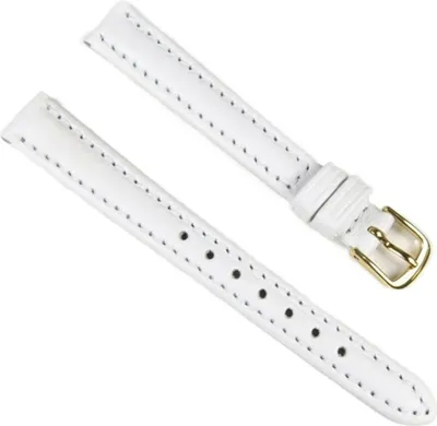 Produktbild von Eulit Taurus Ersatzband Uhrenarmband Leder weiss Taurus 12mm