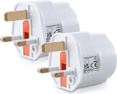 Produktbild von kwmobile 2x Steckdosenadapter England | Reiseadapter UK Adapter Stecker für England - Reisestecker Schuko UK auf EU Steckdose - Typ G - Travel Plug