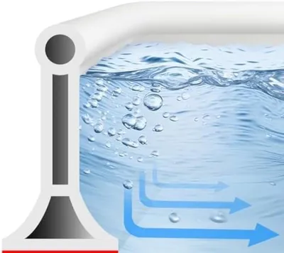 Produktbild von PolkaHome® Duschwasserbarriere – 2 m Silikon-Dichtprofil, transparent, 4 cm Höhe