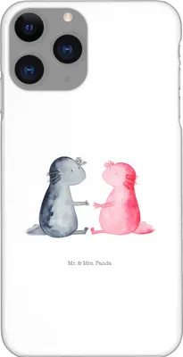 Produktbild von Mr. & Mrs. Panda Iphone 11 Pro Handyhülle Axolotl Liebe - Weiß - Geschenk, Handy Case, Premium Kunststoff, Axolot, Lurch, Valentinstag