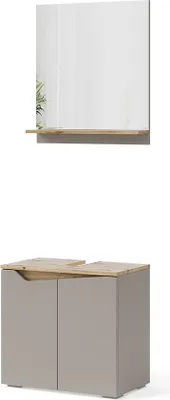 Obrázok produktu pre Kombinácia kúpeľňového nábytku Vicco Marelle Greige 2 diely, Model 47696
