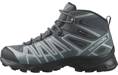 Image de Chaussure de randonnée femme Salomon X Ultra Pioneer Mid GTX, couleur gris bordeaux, taille 40 2/3