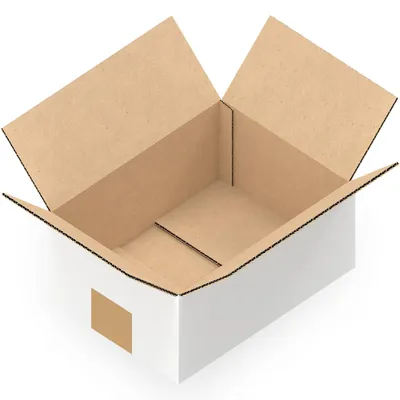 Produktbild von KK Verpackungen 50 Stück Versandkartons 194 x 144 x 78 mm Kartons 1-wellig, Faltkartons in Weiß