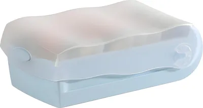 Productafbeelding van HAN 998-884 HAN CROCO Karteikasten DIN A8 für 500 Karteikarten pastellblau-transparent mit Deckel