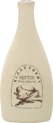Obrázok produktu pre Klasztorny Dwojniak Med (polovica) 0,5L v uvedenej kameninovej nádobe | Medovina med víno medovina víno med medovina | 500 ml | 16% alkoholu | Apis