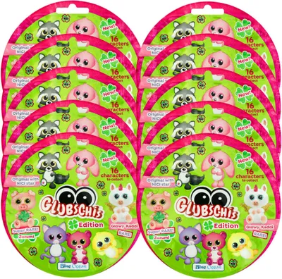 Produktbild von Blue Ocean Glubschis Sammelfiguren Glück Serie 3 - Glubschi Glitzer Figur - 10 Tüten