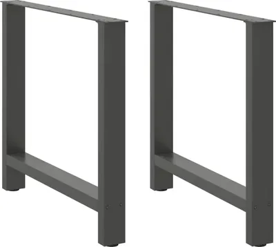 Obrázek produktu pro vidaXL Jídelní stolové nohy antracit 2 ks 70x(72-73) cm ocelové